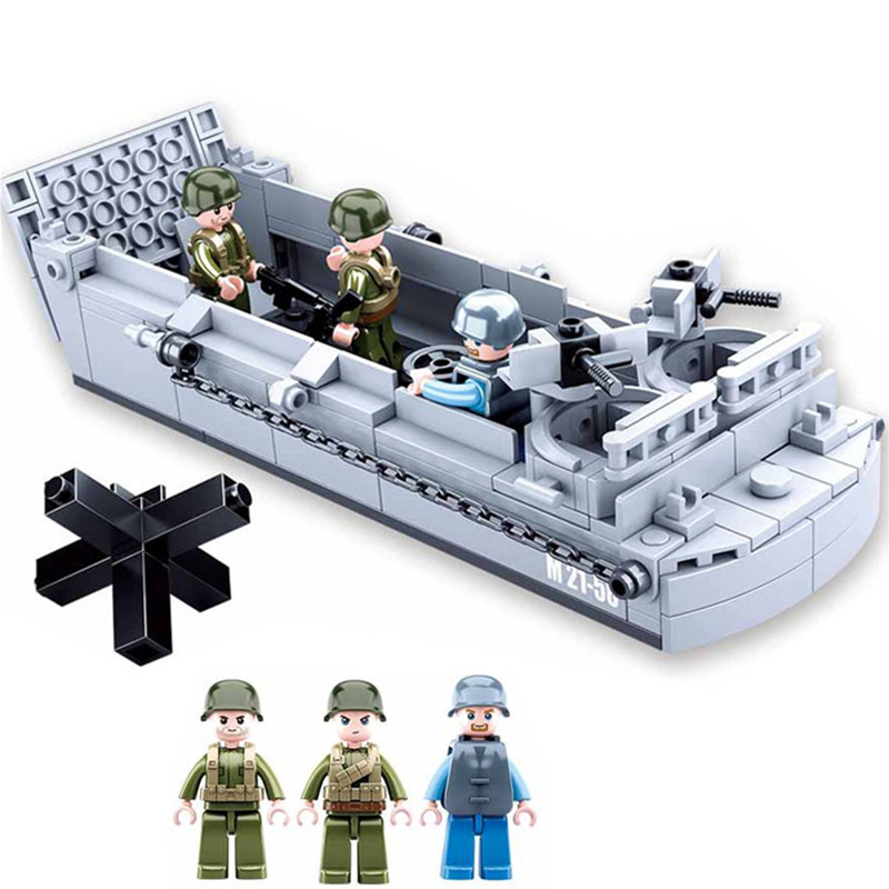 Lego Set City - Sluban WW2 US Military Higgins Landing