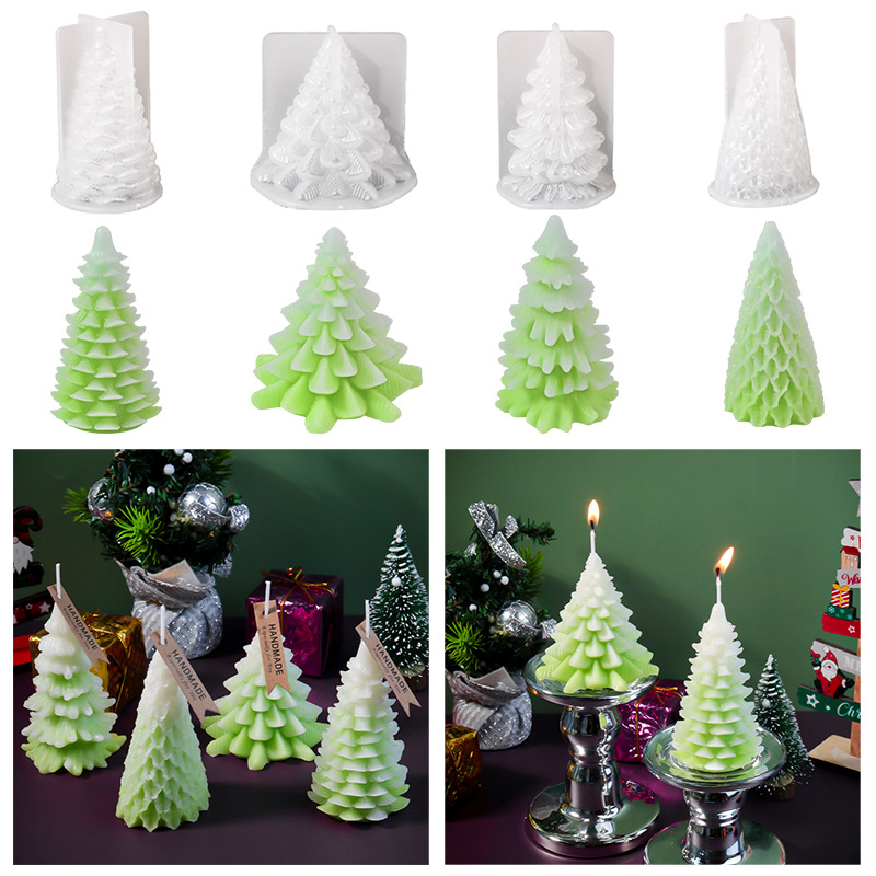 DIY Cone Christmas Tree Epoxy  - Holiday Candle Set ulasan dan harga