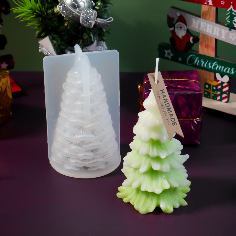 DIY Cone Christmas Tree Epoxy  - Holiday Candle Set ulasan dan harga