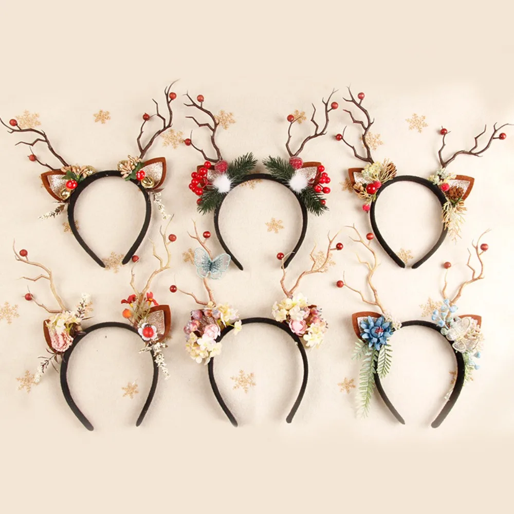 Christmas Reindeer Antler Head - Reindeer Antlers Headband ulasan dan harga