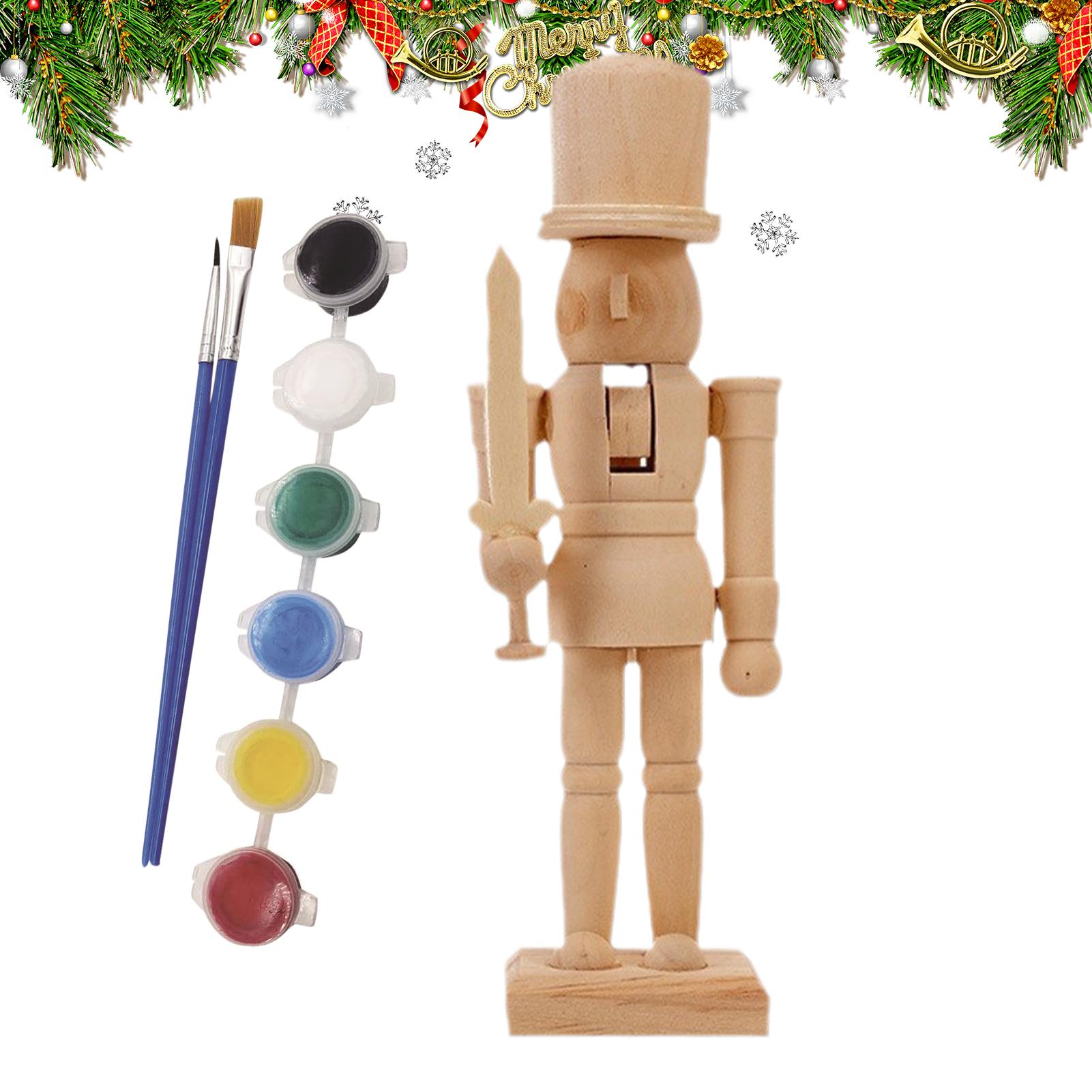 Paint Your Own Wooden Nutcrack - Nutcracker Figurine ulasan dan harga