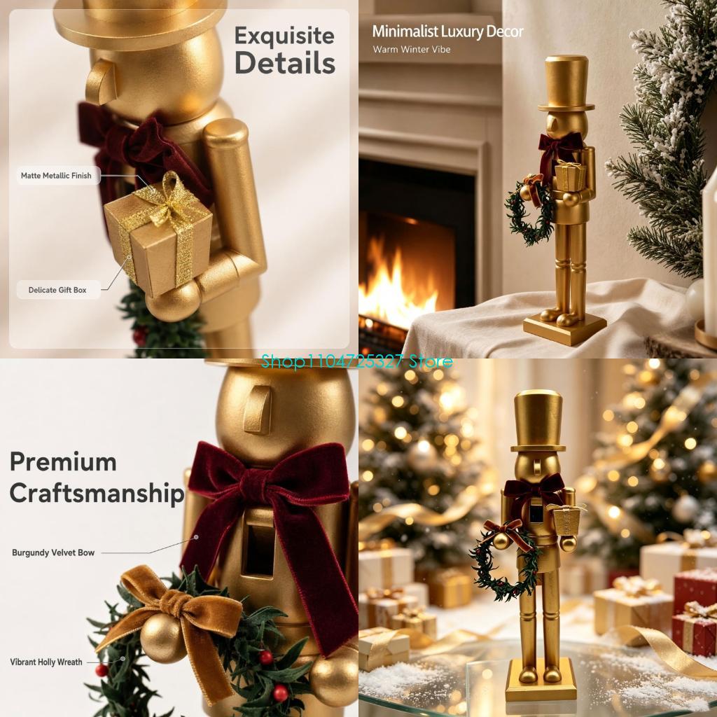D8KF Mantels Display Christmas - Nutcracker Figurine ulasan dan harga