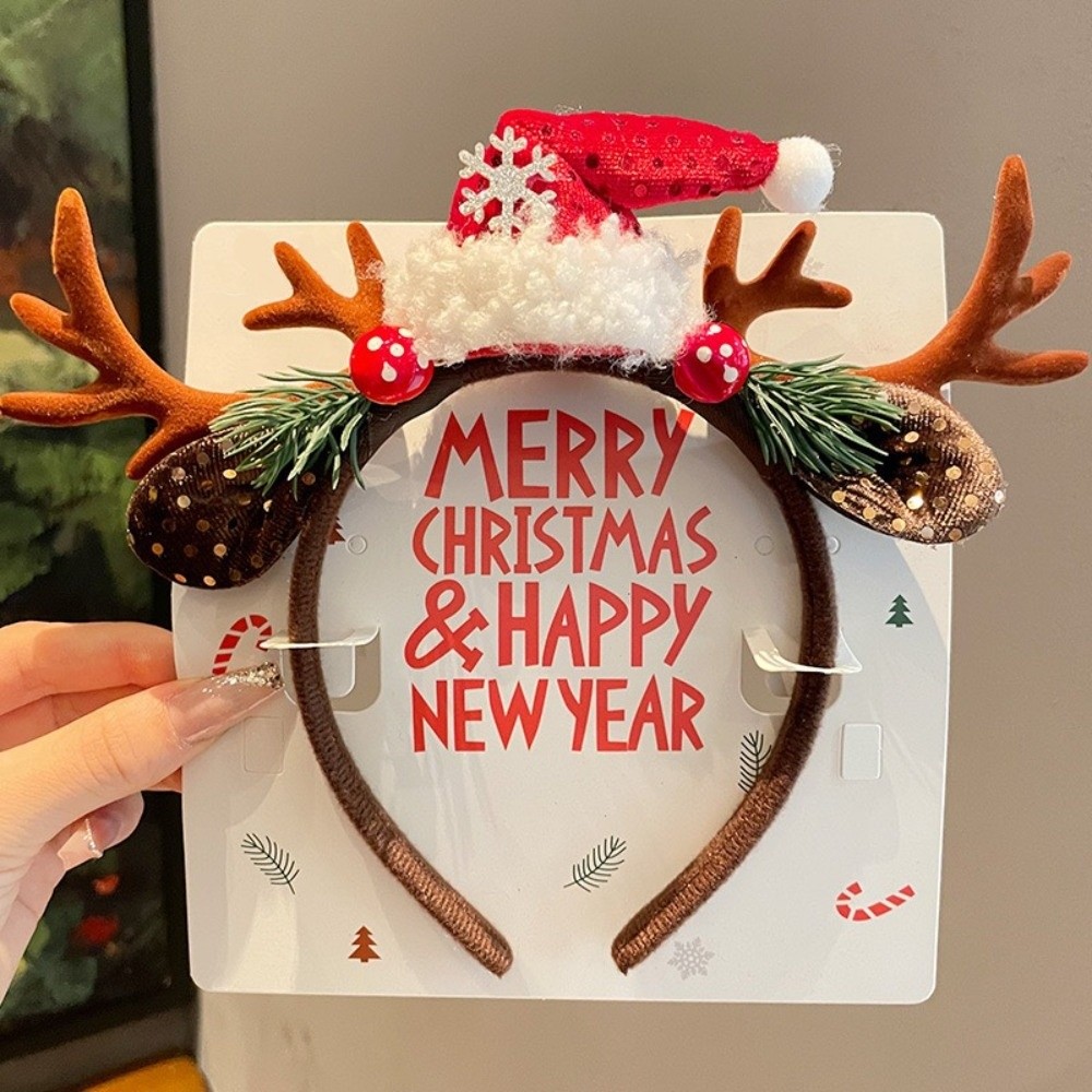 Cosplay Red Velvet Antler Hair - Reindeer Antlers Headband ulasan dan harga