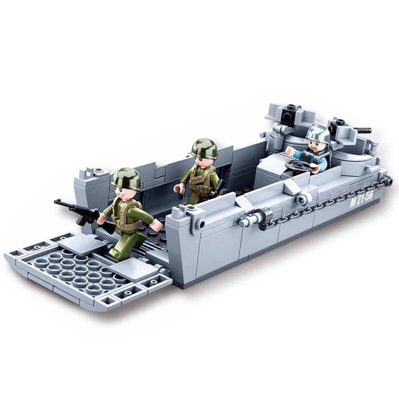 Sluban WW2 US Military Higgins - Lego Set City ulasan dan harga