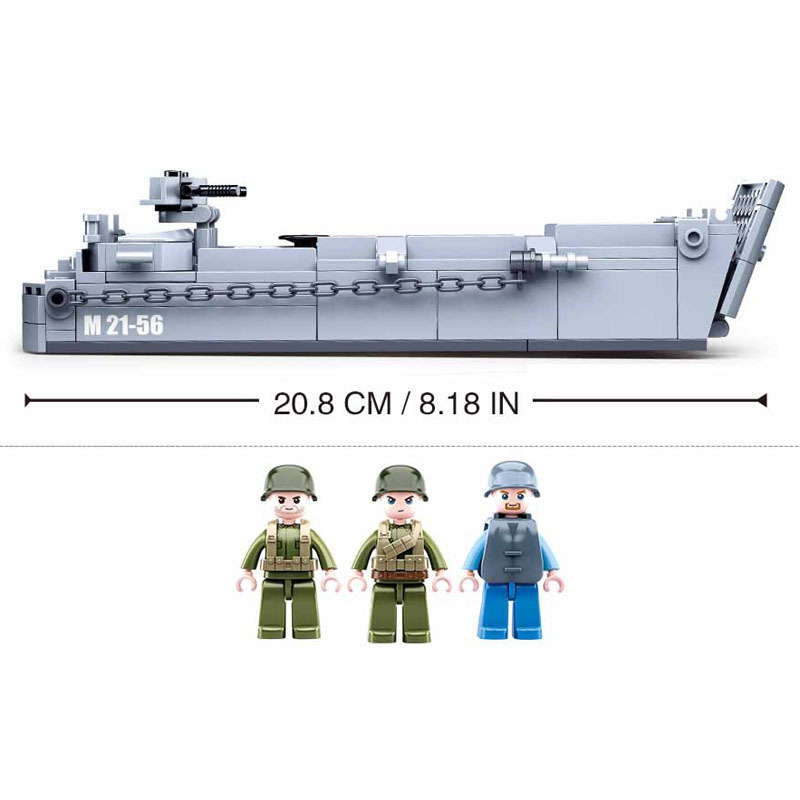Sluban WW2 US Military Higgins - Lego Set City ulasan dan harga