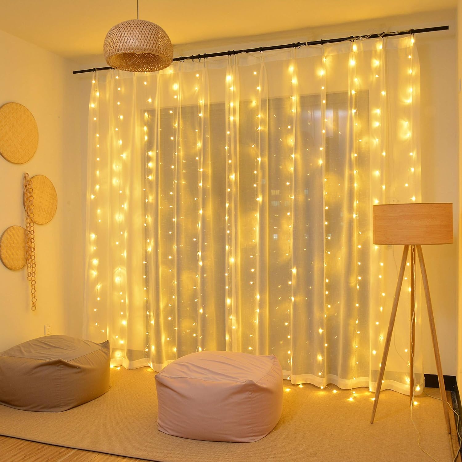 LED Curtain String Lights USB  - Led Fairy String Lights ulasan dan harga