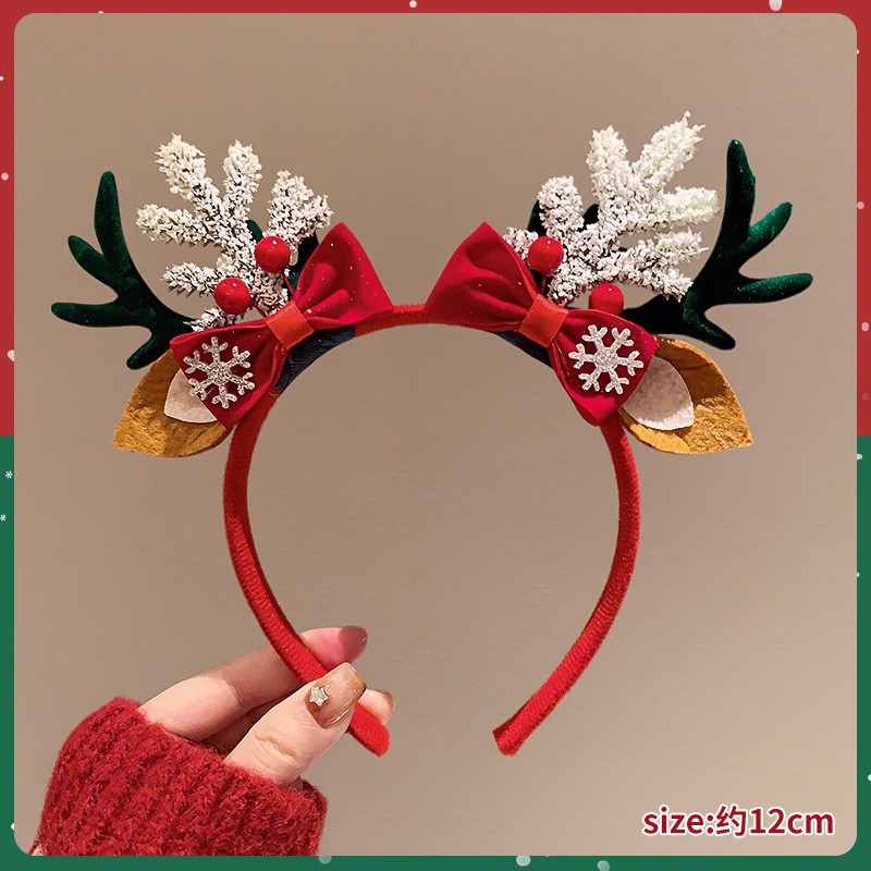 Christmas Headband Cute Reinde - Reindeer Antlers Headband ulasan dan harga