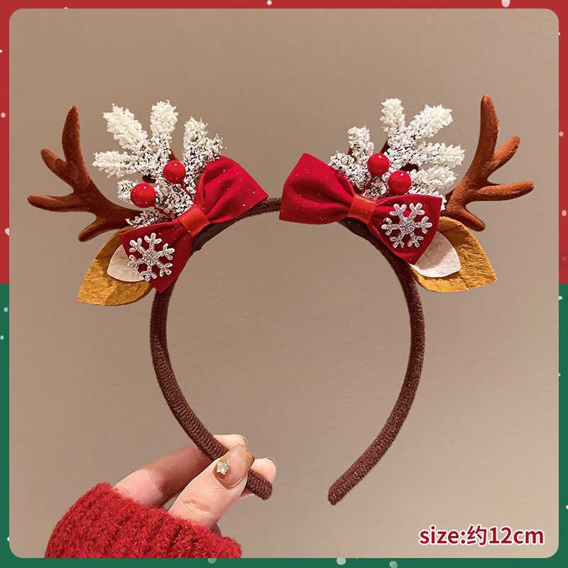 Christmas Headband Cute Reinde - Reindeer Antlers Headband ulasan dan harga