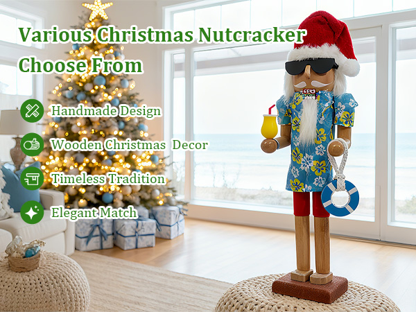 14 Inch Wooden Nutcracker Deco - Nutcracker Figurine ulasan dan harga