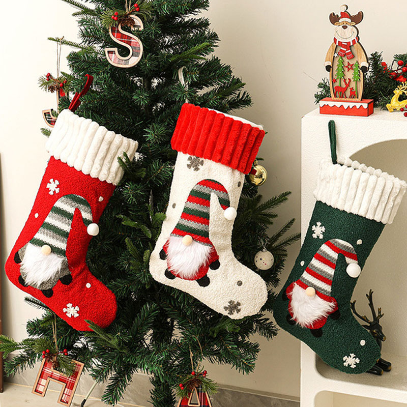 New Oft Plush Christmas Stocki - Christmas Stocking Hanging ulasan dan harga